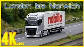 Der Möbelkutscher LKW Doku #london bis Norwich 4k