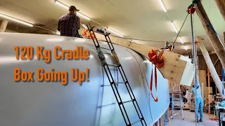 Hoisting a 120 Kg Cradle Box On Top of Our 50ft hull - Ep. 392 RAN Sailing