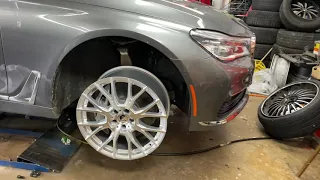 BMW 750i Test Fit 20” Forgiato Wheel’s