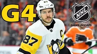 Pittsburgh Penguins vs Philadelphia Flyers. 2018 NHL Playoffs. Round 1. Game 4. 04.18.2018. (HD)