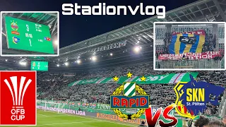 SK Rapid 3:1 SKN St. Pölten | ÖFB Cup Viertelfinale 04.02.2024 | Stadionvlog NoSkillBrotherZ