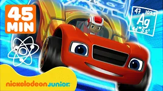 Blaze et les Monster Machines | Le marathon scientifique de Blaze ! | 45 minutes | Nickelodeon Jr.