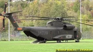 [START] Transporthubschrauber vom HEER in Zwiefalten / Bundeswehr - Beteiligung MANV-Übung Lkr. RT