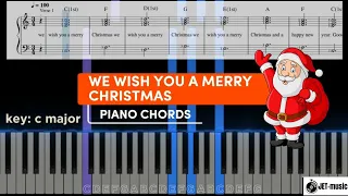 We Wish You A Merry Christmas Piano Chords | Beginners Piano Tutorial | Songs & Chord Progressions