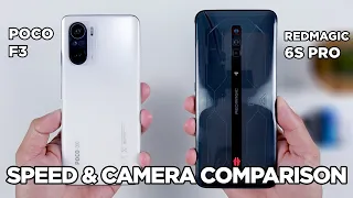 POCO F3 vs Red Magic S6 Pro SPEED TEST & CAMERA Comparison | Zeibiz