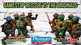 GameStop Ninja Turtles 1988 Reissue vs The Original Playmates Toys Figures