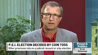 Coin toss decides P.E.I. election result