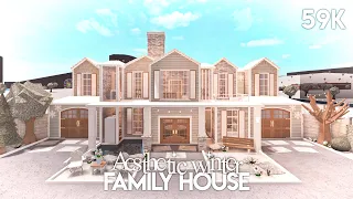 Aesthetic Winter Family House | Bloxburg Build