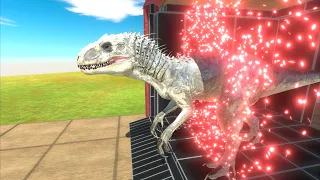 I brought an Indominus Rex to Escape From Hell - Animal Revolt Battle Simulator