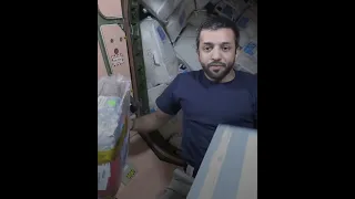 الطعام على متن محطة الفضاء الدولية