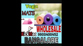 KICKMAC YOGA MATS || AVAILABLE IN WHOLESALE || BANGALORE || 6MM, 8MM, 10MM