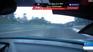 #8 Audi Sport Team WRT 24h Nürburgring 2018 Vanthoor crash