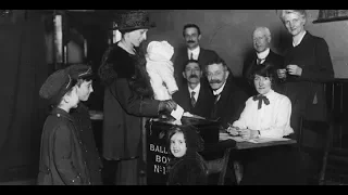 Women vote for the first time - British General Election 1918