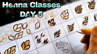 Tazaheen Henna Classes Day 5 ||Learn Detailed Henna with Tazaheen Henna Classes 2023