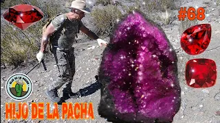 Descubro piedra preciosa ROJA RUBÍ. Geoda increíble y única. Aventura con HIJO DE LA PACHA. #69