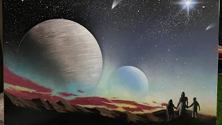 Spray Paint Art: Space view