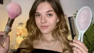 ASMR Kind Rich Girl Gives You A 1h Makeover ♡ (hair, makeup, massage)