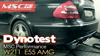 W211 E55 AMG DynoTest (Настройка MSC Performance)