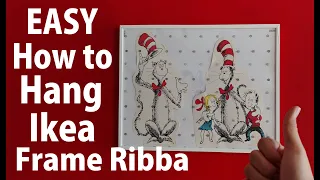 Easiest Way to Hang Ikea Ribba Frame Desenio Frame