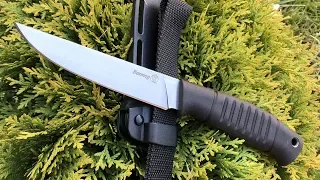 Нож "Вектор" AUS-8 Stonewash Elastron от ПП Кизляр