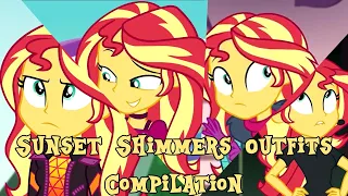 All Sunset Shimmers Outfits-Equestria Girls Series