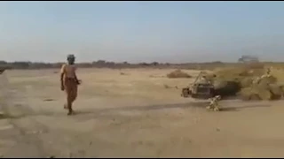 Pakistani Army Soldiers Firing Artillery Gun