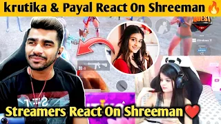 Payal & Krutika plays react on shreeman 🔥 | reaction on shreeman legend