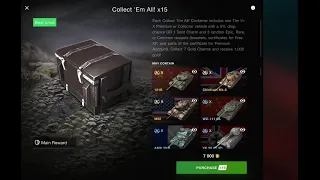 5 x 15 Collect em all container Wot Blitz worth it?