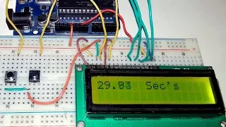 Simple Digital Stopwatch Using Arduino & LCD Display
