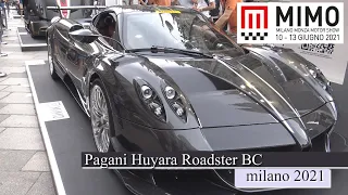 New PAGANI Huayra Roadster BC Track Hypercar Interior and Exterior Walkaround MIMO 2021 Milano