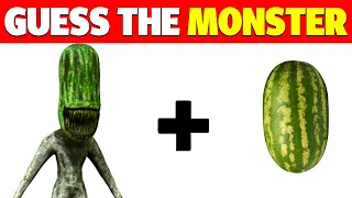Guess The MONSTER By EMOJI & VOICE | Zoonomaly Horror Game | ZOOKEEPER, Smile CAT, Watermelon