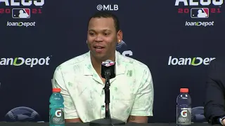 Rafael Devers Postgame Press Conference | ALCS Game 2