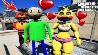 ANIMATRINICS FNAF - СВАДЬБА БАЛДИ и ЧИКИ - 5 ночей Фредди   GTA 5 Mods FNAF Multi Pulti Серия 7