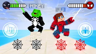 JJ vs Mikey SPIDER-MAN vs VENOM Battle Game SuperHero - Maizen Minecraft Animation