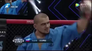 Marat Aliaskhabov in MMA fight in China/  Выступление Марата Алиасхабова в ММА бою в Китае