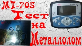 Металлоискатель МТ 705 тест на металлолом