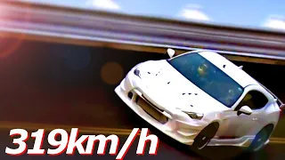【最高速】完全合法仕様の86で319km/h！フェニックスパワーの86ターボが驚異の加速力で時速300キロを楽々超えてくる【VIDEO OPTION切り抜き トヨタ 86 ZN6 稲田大二郎】
