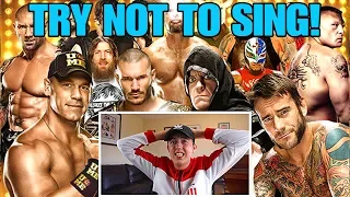 TRY NOT TO SING ALONG CHALLENGE! (WWE EDITION)