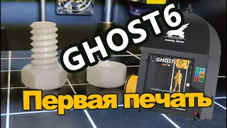 Flyingbear Ghost 6. Первая печать. First print. 3D принтер.