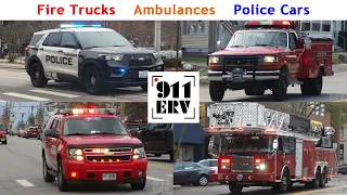 Fire Trucks, Ambulances, and Police Cars Responding Compilation | April 2023