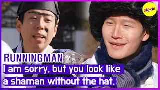 [RUNNINGMAN] I am sorry, but you look like a shaman without the hat. (ENGSUB)