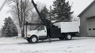 Forestry diesel elevator 75 foot bucket truck for sale