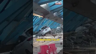 Girder ng ginagawang kalsada, bumagsak; 1, patay at ilang sasakyan ang nadaganan