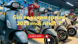 Giá xe Vespa Sprint 2023 mới nhất 10/2023, cập Nhật đầy đủ giá cả và màu xe vespa Sprint 125/150