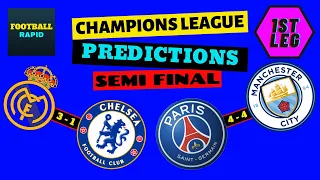 Champions league predictions semi-final 1st leg. 2020/21
