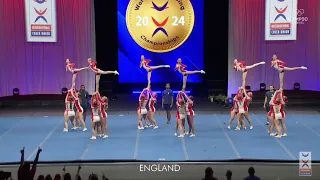 Team England Jr All Girl Elite ICU World Cheerleading Championship 2024 Semi Finals