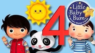 The Number 4 Song | Nursery Rhymes for Babies by LittleBabyBum - ABCs and 123s
