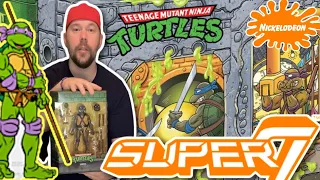 TMNT Donatello Super7 Unboxing & Review 80’s Classic Toys Eastman & Laird Comics Cartoon