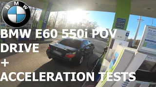 BMW E60 550i M-sport POV driving