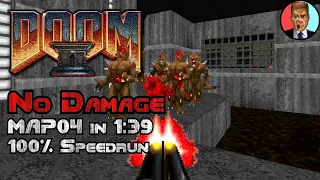 [World Record] No Damage Max Speedrun of Doom 2 Map 04 in 1:39